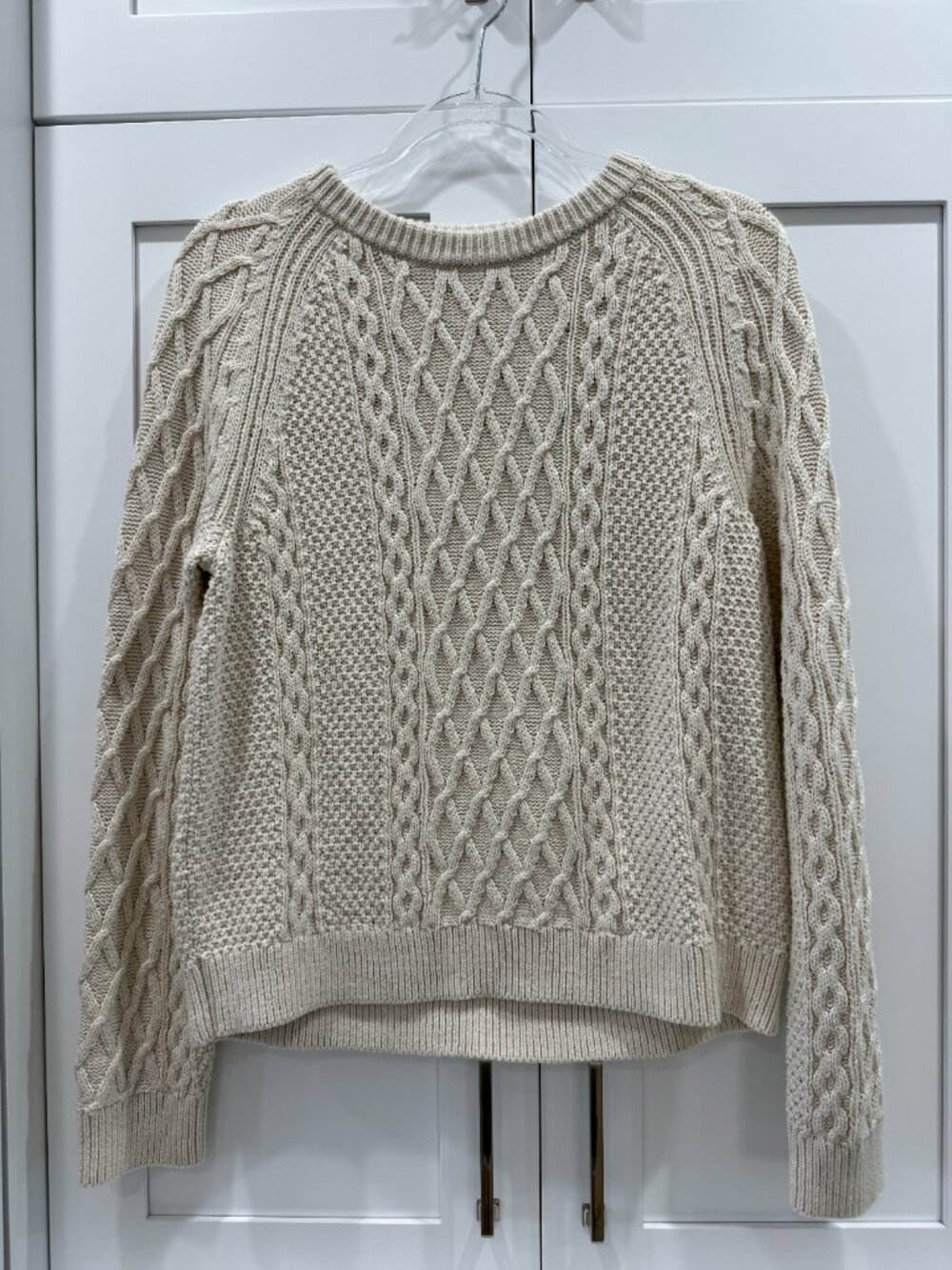 J. Crew Factory Cable Crewneck Sweater